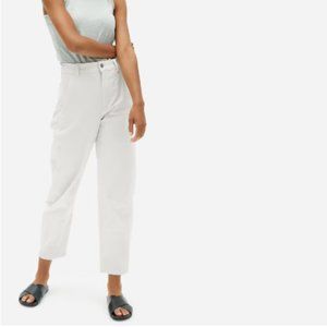 Everlane - The Utility Barrel Pant, Bone, size 6, Organic Cotton